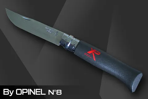 XP Opinel knife black with locking ring