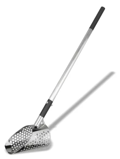 Sand Scoop L with 14 x 25cm stainless steel basket extra sturdy design