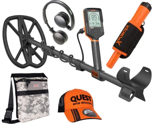 Quest Q30+ Metalldetektor mit gratis XPointer Pinpointer