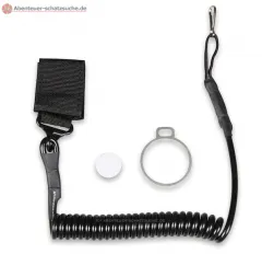 Pinpointer safety lanyard + eyelet